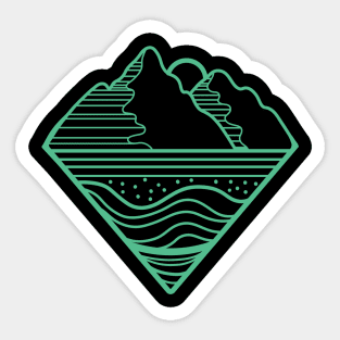 mountain view 3 Sticker